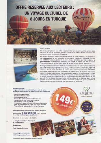 Lettre d'introduction de voyages exclusifs